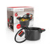 Lumaland Kochtopf GOURMETmaxx, Aluminiumguss, Schwarz / Rot, 5.8 l