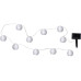 Star Trading Lichterkette Solar Festival 270 cm, Weiss