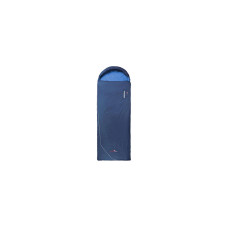Grüezi Bag Schlafsack Wolle Camp Cotton Comfort 4 °C R 185 cm, Blau