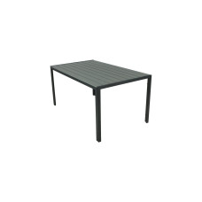 COCON Gartentisch Alice, 150 x 90 x 74 cm, Schwarz/Grau