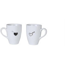 Hermia Universaltasse 240 ml, 2 Stück, Schwarz-Weiss Hermia Universaltasse 240 ml, 2 Stück, Schwarz-Weiss