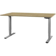 Contini höhenverstellbarer Bürotisch 1.4 x 0.8 m, Eiche/Dunkelgrau Contini höhenverstellbarer Bürotisch 1.4 x 0.8 m, Eiche/Dunkelgrau
