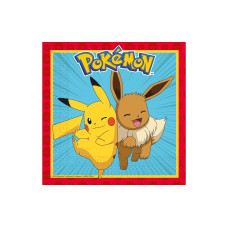 We fiesta Party Servietten Pokémon 33 x 33 cm, 20 Stück, Rot We fiesta Party Servietten Pokémon 33 x 33 cm, 20 Stück, Rot