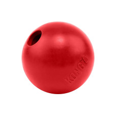 Kong Hunde-Spielzeug Ball Classic L mit Loch Rot