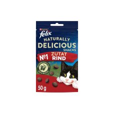 Felix Katzen-Snack Naturally Delicious Rind mit Goji Beere 50 g Felix Katzen-Snack Naturally Delicious Rind mit Goji Beere 50 g