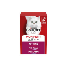 Purina Gourmet Nassfutter Mon Petit Intense Fleisch 6 x 50 g Purina Gourmet Nassfutter Mon Petit Intense Fleisch 6 x 50 g