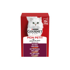 Purina Gourmet Nassfutter Mon Petit Intense Duo Rind, Huhn,Truthan 6 x 50 g Purina Gourmet Nassfutter Mon Petit Intense Duo Rind, Huhn,Truthan 6 x 50 g