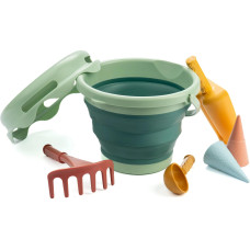 Schildkröt Funsports Schildkröt 7in1 Sand Toys Falteimer Set green