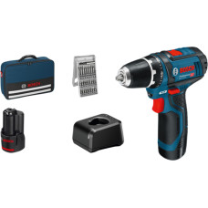 Bosch Professional Akku-Bohrschrauber PRO GSR 12V-15 Set in der Tragetasche