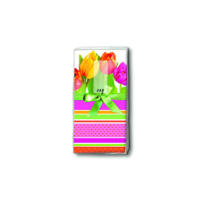 Paper + Design Taschentücher Tulpen und Streifen 1 Päckchen Paper + Design Taschentücher Tulpen und Streifen 1 Päckchen