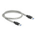 Delock USB 3.1-Kabel Metalmantel USB-A - USB-A 0.5 m