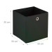 relaxdays Aufbewahrungsbox 4er Set Schwarz relaxdays Aufbewahrungsbox 4er Set Schwarz