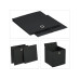 relaxdays Aufbewahrungsbox 4er Set Schwarz relaxdays Aufbewahrungsbox 4er Set Schwarz