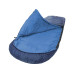 Grüezi Bag Schlafsack Wolle Camp Cotton Comfort 4 °C L 185 cm, Blau