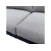 COCON Loungeset Caviano, Schwarz/Beige/Grau,  4 Sitzplätze