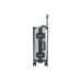 KOOR Reisekoffer Aluminium 58 L, Grau/Grün