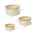 Lumaland Aufbewahrungsbox rund 3 Stück, Beige Lumaland Aufbewahrungsbox rund 3 Stück, Beige