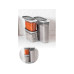 Hermia Vorratsdose 3 Stück 1x 2700ml/ 2x 1250 ml, Anthrazit