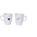 Hermia Universaltasse 240 ml, 2 Stück, Schwarz-Weiss