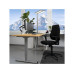 Contini höhenverstellbarer Bürotisch 1.6 m x 0.8 m, Eiche, Grau