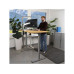 Contini höhenverstellbarer Bürotisch 1.6 m x 0.8 m, Eiche, Grau