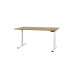 Contini höhenverstellbarer Bürotisch 1.6 x 0.8 m Eiche/Weiss
