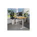 Contini höhenverstellbarer Bürotisch 1.6 x 0.8 m Eiche/Weiss
