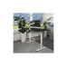 Contini höhenverstellbarer Bürotisch 1.6x0.8 m Schwarz/Gestell weiss