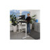 Contini höhenverstellbarer Bürotisch 1.6x0.8 m Schwarz/Gestell weiss