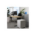 Contini höhenverstellbarer Bürotisch Ahorn/Stahl 160 x 80 cm schwarz