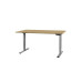 Contini höhenverstellbarer Bürotisch 2.0 x 0.9 m Eiche, Metall, grau