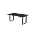 Contini höhenverstellbarer Bürotisch 1.6 x 0.8 m Schwarz