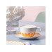 Villeroy & Boch Fleur Soleil Capppuccino Untertasse, 6 Stück