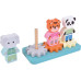 small foot Stapelspiel mit Zahnrad Jungle Friends