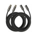 FiiO XLR-Kabel LX-XLR3 2025 3 m, Schwarz