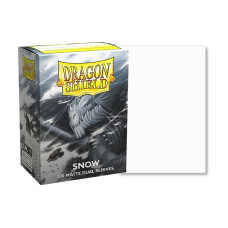 Dragon Shield Kartenhülle Dual Matte: Snow Standardgrösse Weiss 100 Dragon Shield Kartenhülle Dual Matte: Snow Standardgrösse Weiss 100