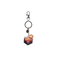 Glass Staff Schlüsselanhänger The d20 Hero Orange Glass Staff Schlüsselanhänger The d20 Hero Orange