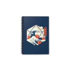 Glass Staff Notizbuch Great wave of Dice Blau Glass Staff Notizbuch Great wave of Dice Blau