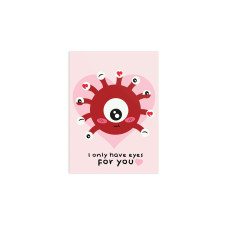 Glass Staff Grusskarte Only Eyes for You Rot Glass Staff Grusskarte Only Eyes for You Rot