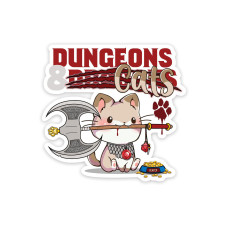 Glass Staff Dungeons and Cats Sticker Mehrfarbig Glass Staff Dungeons and Cats Sticker Mehrfarbig