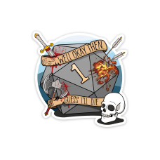 Glass Staff Guess I'll Die Sticker Mehrfarbig Glass Staff Guess I'll Die Sticker Mehrfarbig