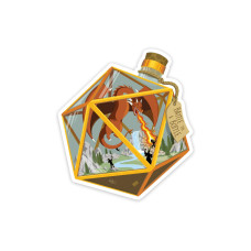 Glass Staff Battle in a Bottle Sticker Mehrfarbig Glass Staff Battle in a Bottle Sticker Mehrfarbig