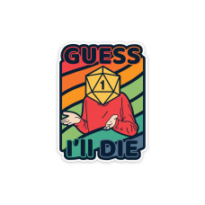 Glass Staff Colorful Guess I'll Die Sticker Mehrfarbig Glass Staff Colorful Guess I'll Die Sticker Mehrfarbig