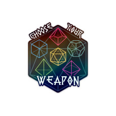 Glass Staff Choose Your Weapon Sticker Schwarz Glass Staff Choose Your Weapon Sticker Schwarz