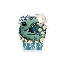 Glass Staff Dungeons and Dinosaurs Sticker Mehrfarbig Glass Staff Dungeons and Dinosaurs Sticker Mehrfarbig