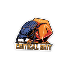 Glass Staff Critical Shit Sticker Orange Glass Staff Critical Shit Sticker Orange
