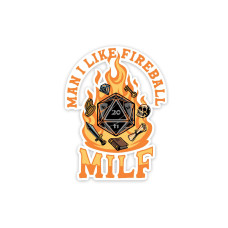 Glass Staff MILF Sticker Orange Glass Staff MILF Sticker Orange