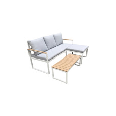 COCON Loungeset Melide, Beige/Grau/Weiss, 3 Sitzplätze COCON Loungeset Melide, Beige/Grau/Weiss, 3 Sitzplätze