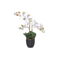 CHALET Kunstblume Orchidee im Topf 42 cm, Weiss