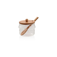 Hermia Vorratsglas mit Bambusdeckel 0.25 l, Transparent Hermia Vorratsglas mit Bambusdeckel 0.25 l, Transparent
